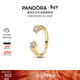 潘多拉（PANDORA）[新年禮物]時(shí)刻雙星戒指套裝開(kāi)口設計精致生日禮物送女友