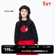 little MO&Co.美麗諾羊毛 童裝冬裝男童女童保暖兒童毛衣針織衫大童 黑色 100 110/52
