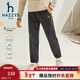 HAZZYS品牌童裝男童長(cháng)褲秋新品透氣舒適吸汗簡(jiǎn)約休閑百搭針織長(cháng)褲 暗石灰 130