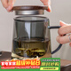 半物生活茶杯玻璃杯茶水分離杯辦公室泡茶杯喝水杯子男士綠茶杯過(guò)濾杯子