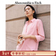 Abercrombie & Fitch【牛津襯衫】經(jīng)典小麋鹿圖案女裝春夏復古通勤長(cháng)袖襯衫140-4429 粉色 S (165/88A)