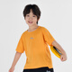 沃蘭迪2025秋季新款兒童T恤半袖設計感洋氣內搭柔軟正品短袖運動(dòng)上衣 陽(yáng)光橙 150