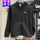 耐克（NIKE）外套男士春秋新款運動(dòng)服保暖搖粒絨連帽夾克DD4883-010 DD4883-010黑色 M