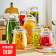 夸克玻璃密封罐食品級泡酒專(zhuān)用瓶子泡菜壇子腌咸菜容器蜂蜜空瓶 四件套：1000ml*2+1600ml*2