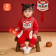 貝瑞加（Babyprints）寶寶連體衣加厚夾棉新年哈衣春節紅色爬服百天喜慶衣服保暖 73