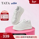 他她（TATA）孫樂(lè )言同款小白鯨厚底休閑板鞋女加絨小白鞋子GCD07AM6 白桃牛乳 37