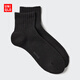 優(yōu)衣庫男裝HEATTECH襪子471974 479555 479555/09黑色 M /L/27～29 cm