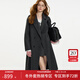 范思藍恩鉆石立裁系列小個(gè)子雙面呢大衣女秋冬復古羊駝毛外套14216 高級灰 S