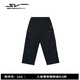 安踏（ANTA）SV丨美式復古工裝長(cháng)褲男士新款梭織闊腿休閑長(cháng)褲子152611504V 基礎黑 -1 XL (男180)