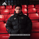 adidas曼聯(lián)中國結系列新年款足球休閑文化保暖棉服男冬季阿迪達斯   黑色   XL