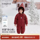 babylove【安心絨】嬰兒羽絨連體衣冬防寒外出衣服服新年加厚寶寶保暖哈衣