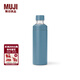 MUJI不銹鋼 可裝碳酸飲料 保冷水杯 保溫杯子大容量 藍色 700ml