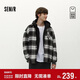 森馬（Semir）商場(chǎng)同款|長(cháng)袖襯衫男冬季加絨格紋外套寬松2025上衣101725105109