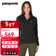 巴塔哥尼亞（Patagonia）女士1/4 拉鏈抓絨衣套頭衫衛衣 Micro D 26278 BLK S