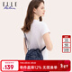 ELLE ACTIVE精致提花小巧斜挎包女潮流小眾休閑逛街斜挎包水桶包 【A款】牛仔藍