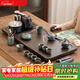 茶藝貴族優(yōu)品悅色哥窯配平步青云茶盤(pán)功夫茶具套裝家用整套一體式