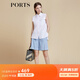 PORTS寶姿商場(chǎng)同款春夏新款女裝空境藍粗花呢短褲女LD8P085PFD117 SILVER CLOUD S (4)