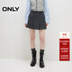 ONLY2025夏季新款學(xué)院風(fēng)顯瘦A字短裙百褶裙半身裙女|125316014 H0Z 深灰 XS