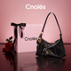 蔻一（Cnoles）斜挎包包女款大容量單肩包牛皮輕奢hobo包高級感女士包
