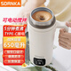 SDRNKA日本便攜式燒水杯旅行出差650ML電熱水壺保溫一體家用全自動(dòng)攪拌保溫電熱水杯 0.65L 燒水款：TypeC/220V攪拌+多功能