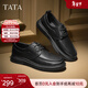 他她（TATA）軟底商務(wù)休閑皮鞋黑色英倫VVK01CM2 黑色 40