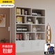 酒柜展示柜客廳靠墻一體置物架2025新款書(shū)柜背景柜商用貨柜儲物柜 【四門(mén)加厚板材】?jì)?yōu)雅暖白色140*24*180cm