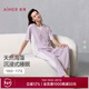 愛(ài)慕（Aimer）春夏海藻睡眠衣睡衣女舒適短袖分身可外穿家居套裝AM46B381 鳶尾紫91B L 170
