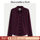 Abercrombie & Fitch【美式經(jīng)典】小麋鹿圖案百搭牛津長(cháng)袖襯衫25秋季女裝140-5247 紫紅色 M (165/96A)