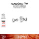 潘多拉（PANDORA）[新年禮物]璀璨手繪愛(ài)心耳釘925銀小巧簡(jiǎn)約時(shí)尚禮物