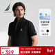 諾帝卡（NAUTICA）男裝25春夏新款棉滌珠地透氣短袖POLO衫男KE5103 黑色0TB  M