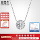 周梵生現貨 培育鉆石項鏈/戒指女S925銀人工人造鉆戒一1克拉女戒送老婆 項鏈【群鑲款】 1克拉【培育鉆 D-E色 VS凈度-NGTC證書(shū)】
