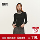 森馬（Semir）森柔|針織衫女冬鵝蛋領(lǐng)純色緊身上衣2025顯瘦羊毛衫109725107004