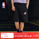 NBA官方-湖人/勇士寬松7寸戶(hù)外休閑運動(dòng)籃球短褲男系帶褲 湖人隊（黑色） L