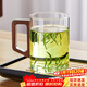 憶壺茶（YIHUTEA）茶杯水杯子泡茶玻璃杯男士馬克杯綠茶杯耐高溫辦公室喝水杯家用杯 【不賺錢(qián)款】胡桃木直飲杯450ml