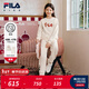 斐樂(lè )FILA【套裝】FILA兒童衛衣衛褲2026年春季新款男女童中大童新年款 麥芽糖白-IV 140
