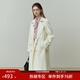 范思藍恩范思藍恩23FS11161 經(jīng)典時(shí)尚中長(cháng)款風(fēng)衣外套女秋季新款英倫風(fēng) 白色 M