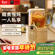 WORLD KITCHEN美國康寧養生壺多功能家用小型辦公室全自動(dòng)全玻璃恒溫壺0.5L迷你養生杯煮茶器煮茶壺（標準款）