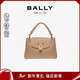 巴利BALLY巴利女包牛皮革時(shí)尚手提包 6302496 灰褐色新年情人節禮物