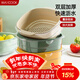 美廚（MAXCOOK）洗菜籃瀝水籃 塑料雙層洗菜盆盆篩盆子濾水籃 1盆1篩淺綠MCPJ7736