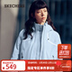 斯凱奇（Skechers）秋季魔方系列三合一抓絨沖鋒衣多功能休閑戶(hù)外外套 嬰兒淺藍/022G M
