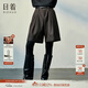 日著(zhù)休閑褲女原創(chuàng  )設計女裝春季新款女士高腰五分褲子女中褲闊腿短褲 光音咖 XL