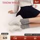 THOM WILLS【成毅同款】厚底小白鞋女內增高運動(dòng)休閑板鞋冬季加絨保暖女鞋 白色 WG862(織物內里) 38 /6碼