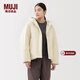 MUJI 女式 不易沾水 羽絨夾克 羽絨服女款 女裝25年冬季外套 BD11BA5A 象牙色 M (160/84A)