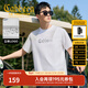 卡賓（CABBEEN）【高周波logo】男裝 漸變網(wǎng)點(diǎn)印花T恤2025年夏季新款短袖百搭 漂白色02（舒適版型） L /175/50
