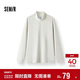 森馬（Semir）長(cháng)袖T恤男高領(lǐng)發(fā)熱打底輕薄搖粒絨25冬內搭上衣純色109725101105