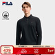 FILA 斐樂(lè )官方男子針織長(cháng)袖POLO衫2025秋季時(shí)尚休閑基礎上衣