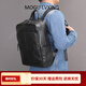 COTON MOGULVXING品牌雙肩包男士真牛皮商務(wù)休閑電腦包簡(jiǎn)約大容量出 黑色高38寬28厚13cm 可放14寸