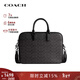 蔻馳（COACH）【品牌直供】男士老花輕奢公文包電腦包手提包禮物新年情人節禮物 炭灰色老花CV955 R8E