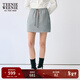 Teenie Weenie小熊女裝衛褲2025年秋季新款簡(jiǎn)約氣質(zhì)舒適松緊腰短褲 深灰色 XS