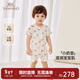 英氏（YEEHOO）【商場(chǎng)同款】嬰兒衣服夏季短袖透氣男女寶連體衣爬服2025新款 波普萌寵【襟哈款】 80cm （建議9-18個(gè)月）